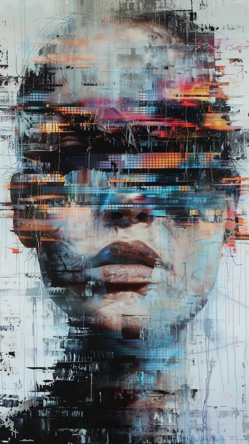 Glitch portrait